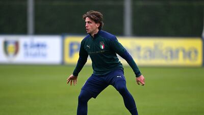 Luca Pellegrini trains in Florence. Getty