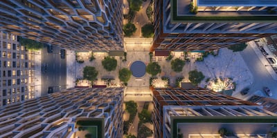 Aerial view of The Broadway