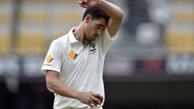 Mitchell Starc is recovering from ankle surgery, although "everything will have to go perfectly" for him to have any chance of being available for the World Twenty20. Saeed Khan / AFP