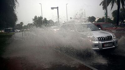 Heavy rain swept over Abu Dhabi on Thursday morning, November 21, 2013