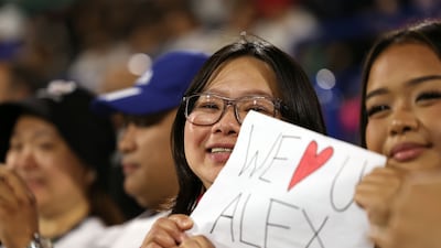 Alexandra Eala's fans in Abu Dhabi.