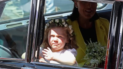 Florence van Custem's big sister Grace was the bridesmaid who famously put her hands over her ears on the balcony after Kate and William's wedding. Getty