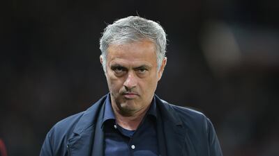 Manchester United manager Jose Mourinho after the goalless draw in the Uefa Champions League between Manchester United and Valencia. Nigel Roddis / EPA
