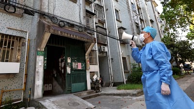 Shanghai residents are warned against breaking Covid-19 rules as China's biggest city remains under lockdown. AP