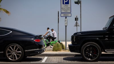 Paid-for parking has rapidly expanded across Dubai. Antonie Robertson / The National
