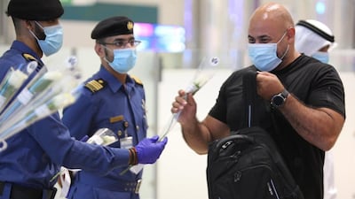 Many of the passengers were surprised by the gesture. Courtesy: Dubai Customs