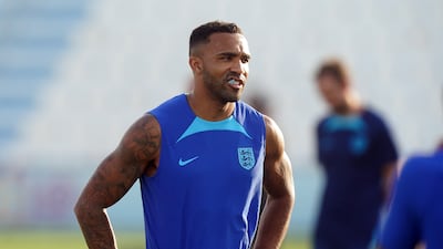Callum Wilson during England training. PA