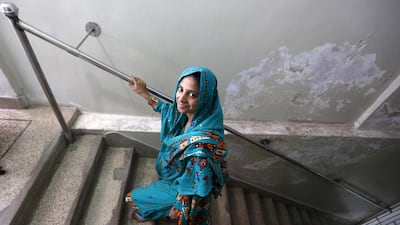 Geeta, a 23-year-old deaf-mute woman from India, is believed to have mistakenly crossed into Pakistan as a child. Akhtar Soomro / Reuters