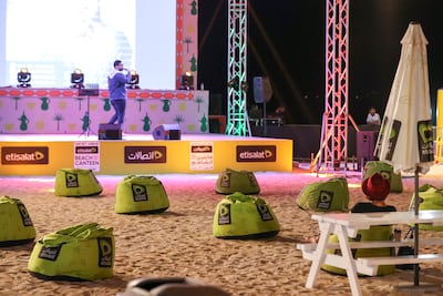 Etisalat Majlis Stage to enjoy live performances. Photo: Khushnum Bhandari/ The National