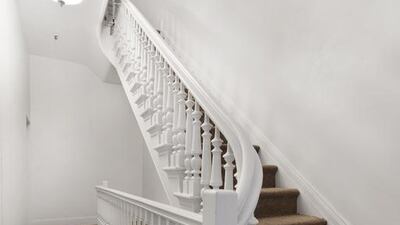 The building spreads over six stories, a balcony and a cellar. Courtesy Leslie Garfield