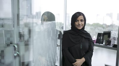 Nayla Al Khaja, UAE’s first independent producer. She is also the CEO of D-SEVEN Motion Pictures and D-SEVEN FZ LLC, a marketing and design agency that offers full Media campaign and corporate branding services. Reem Mohammed / The National