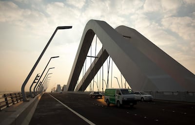 The Sheikh Zayed Bridge in Abu Dhabi. Andrew Henderson / The National
