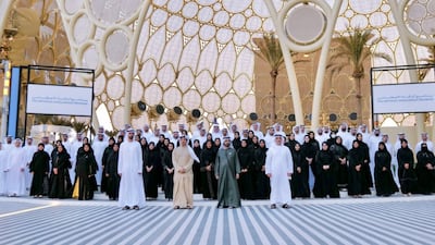 Sheikh Mohammed bin Rashid, Vice President and Ruler of Dubai, was joined by Sheikh Mansour bin Zayed, Deputy Prime Minister and Minister of Presidential Affairs and Sheikh Saif bin Zayed, Deputy Prime Minister and Minister of Interior at the graduation ceremony. Photo; Dubai Media Office
