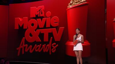 Antonia Gentry speaks during the 2021 MTV Movie & TV Awards in Los Angeles, California on May 16, 2021. Reuters