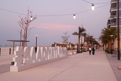 The Mamsha Al Saadiyat promenade has evolved into a dynamic dining hub. Khushnum Bhandari / The National