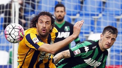 Verona's Luca Toni. Elisabetta Baracchi / EPA