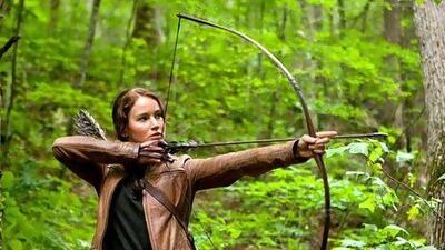 Jennifer Lawrence portrays Katniss Everdeen in a scene from "The Hunger Games". AP Photo / Lionsgate