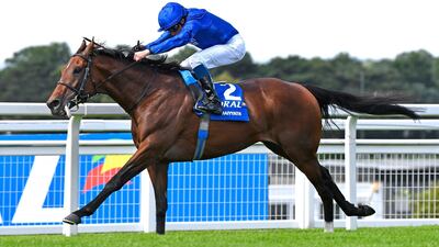 Ghaiyyath (William Buick) wins the Coral-Eclipse at Sandown Park Racecourse on July 5, 2020 in Esher, England. Getty Images