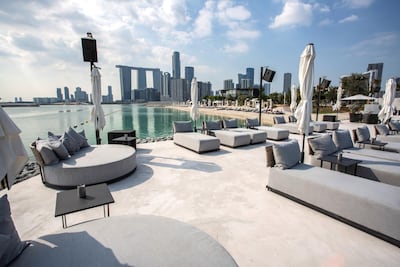 Views of the capital's skyline from Cove Abu Dhabi.