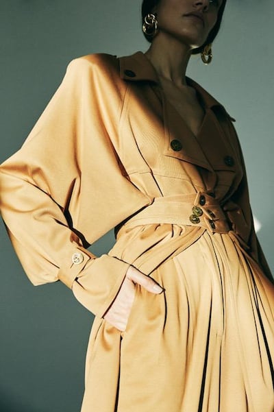 Lebanese label Lama Jouni has been shortlisted for the ready-to-wear category at the Fashion Trust Arabia Awards 2021. Courtesy Lama Jouni