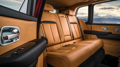 The rear seats can be individually folded down flat at the touch of a button, either from the rear of the car or inside the cabin. Rolls-Royce