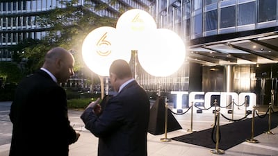 Chinese mobile phone manufacturer Tecno Mobile is making a first step into the international scene with its launch of the Phantom 6 and Phantom 6 Plus smartphone devices in Dubai. Reem Mohammed / The National