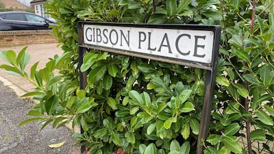 Gibson Place in Stanwell, named after Sir John Watson Gibson. Paul Carey/The National