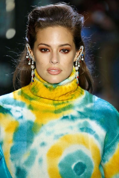 Ashley Graham walks the runway at the Prabal Gurung fall/winter 2019/2020 fashion show. Getty
