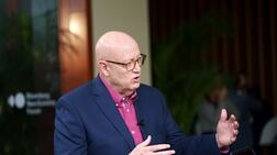 James McGregor, chairman of Apco's greater China operations, at the Bloomberg New Economy Forum in Singapore. Bloomberg