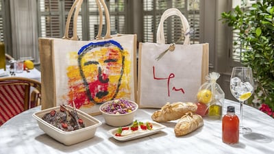 LPM is offering food delivery: each order comes complete with the restaurant’s trademark table décor. Courtesy of LPM