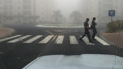 The National Centre of Meteorology and Seismology and the Ministry of Interior issued warnings that visibility was reduced to less than 50 metres on major highways. Antonie Robertson / The National