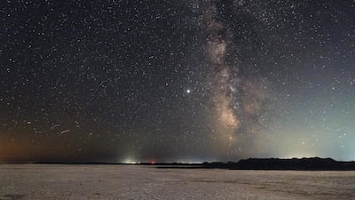 A view of the Milky Way during a Perseids meteor shower in the night sky over a beach in Limnos Island, north Aegean, Greece. EPA