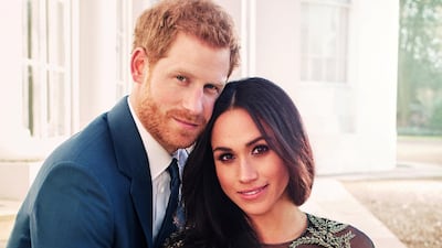 One of the official engagement photos released by Kensington Palace of Prince Harry and Meghan Markle, taken by photographer Alexi Lubomirski at Frogmore House in December last year. Reuters