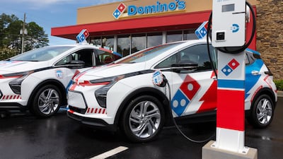 Domino's said its electric fleet is part of an effort to reach net-zero carbon emissions by 2050.