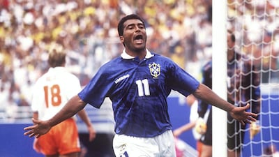 4. Romario: 55 goals (71 games). One of the most ruthless finishers the game has ever seen. Scored over 700 goals in a career that took him all over the world. Getty