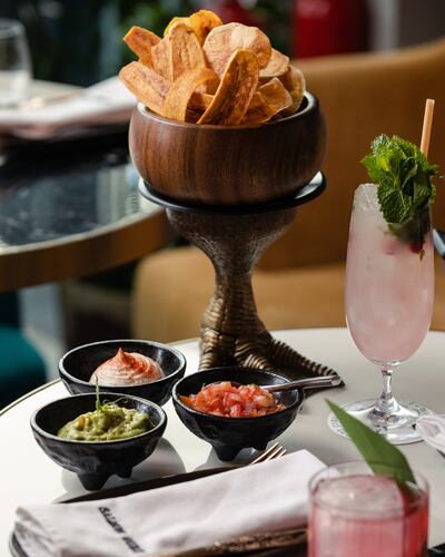 A variety of dips elevates the seven-dish menu no end. Photo: Salmon Guru