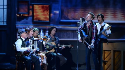 The cast of Once The Musical performs onstage at Radio City Music Hall during the Tony Awards. Andrew H Walker / Getty Images