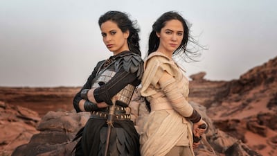 'Rise of the Witches' stars Ida AlKusay and Sumaya Rida. Photo: MBC Group