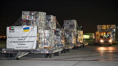Since Russia's invasion, the UAE has provided relief supplies worth $100 million to Ukrainian civilians