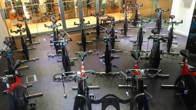 Visit the high-altitude cycling studio at Talise Fitness and take part in a Les Mills RPM cycling class in a simulated high-altitude environment for an extra challenge. Courtesy Talise Fitness