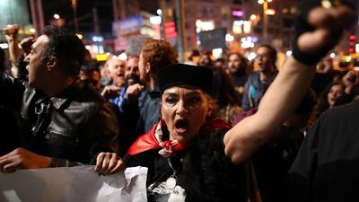People protest in Istanbul on May 7, 2019, a day after Turkey's election authorities ordered a re-run of the city's mayoral election. EPA