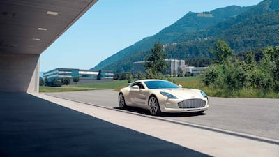 The 2010 Aston Martin One-77 is one of only 77 ever made, and will be part of Abu Dhabi Collectors' Week in December. Photo: Sotheby's