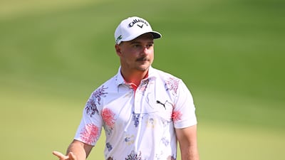 David Micheluzzi of Australia acknowledges the crowd on the 18th green. Getty Images