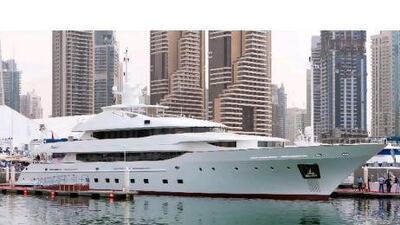 The superyacht by Riviera.