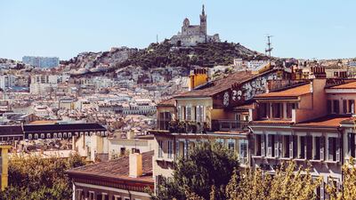The Notre-Dame de la Garde basilica looms high on a hill over Marseille. All photos: Unsplash
