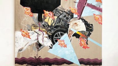 Emerging artist Aysha Almoayyed's art work. Courtesy Sam Roberts