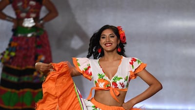 Miss Mauritius Urvashi Gooriah performs during the Miss World 2019 final. EPA