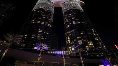 The Address Sky View hotel has not one but two defining skyscrapers that are linked by a sky bridge. Chris Whiteoak / The National