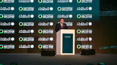 Mr Yoon, a keynote speaker at Abu Dhabi Sustainability Week. Khushnum Bhandari / The National