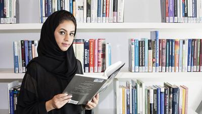 Yusra Abdulrahman, a graduate student from Dubai, is part of the team working on the development of a non-destructive testing and thermal imaging system in collaboration with Strata. Irene García León for The National